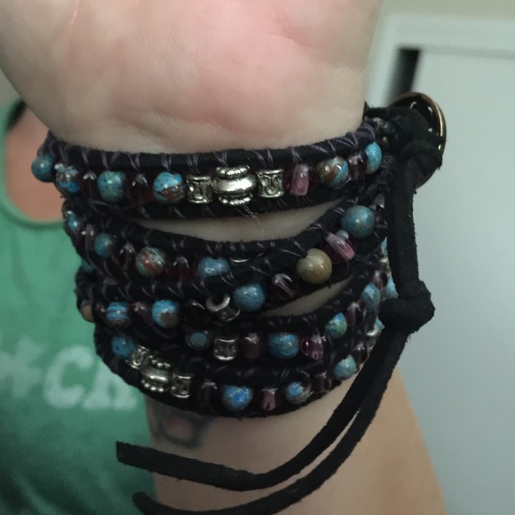 5-WRAP HANDMADE GENUINE LEATHER BRACELET - Picture 4 of 7